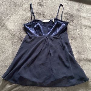 VICTORIA SECRET BLUE BABYDOLL NIGHT DRESS LINGERIE SIZE XS